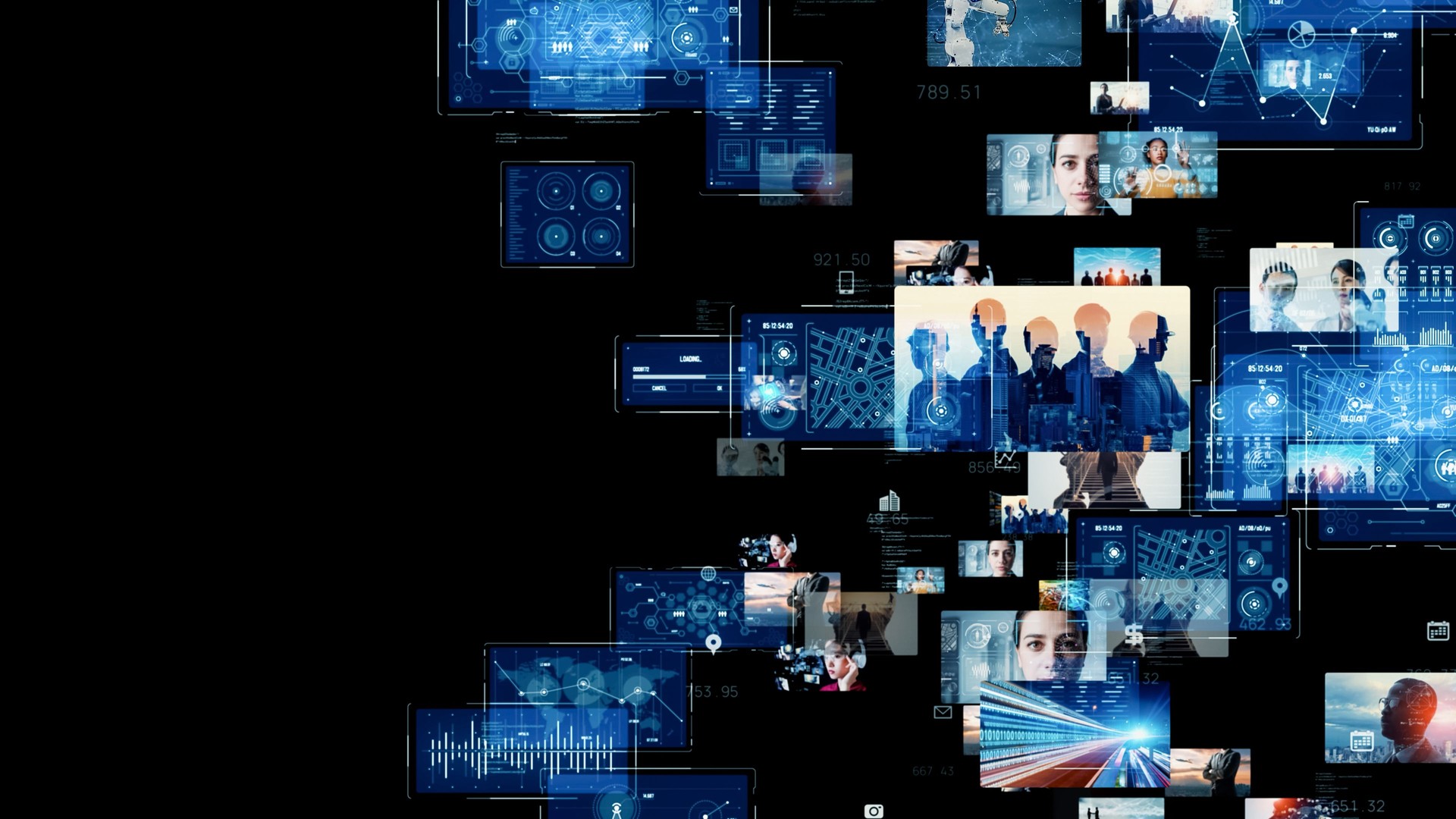 Digital contents concept. Social networking service. Streaming video. NFT. Non-fungible token.